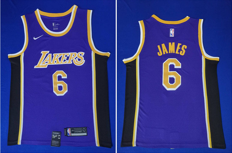 Lakers 6 Lebron James Purple Nike Swingman Jersey Lakers 6 Lebron James Purple Nike Swingman Jersey