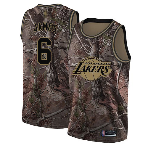 Lakers #6 LeBron James Camo Basketball Swingman Realtree Collection Jersey Lakers #6 LeBron James Camo Basketball Swingman Realtree Collection Jersey