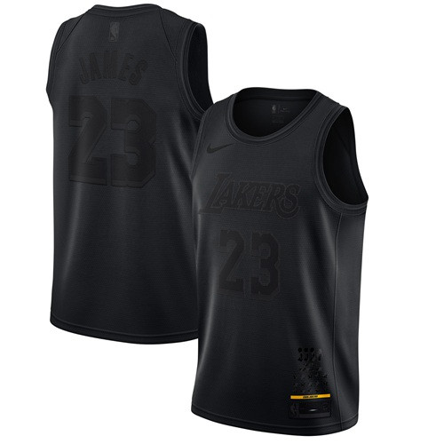 Lakers #23 LeBron James Black Basketball MVP Swingman Jersey Lakers #23 LeBron James Black Basketball MVP Swingman Jersey
