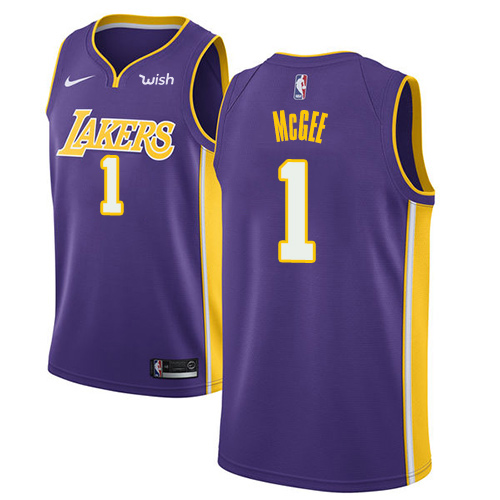 Nike Lakers #1 JaVale McGee Purple NBA Swingman Statement Edition Jersey Nike Lakers #1 JaVale McGee Purple NBA Swingman Statement Edition Jersey