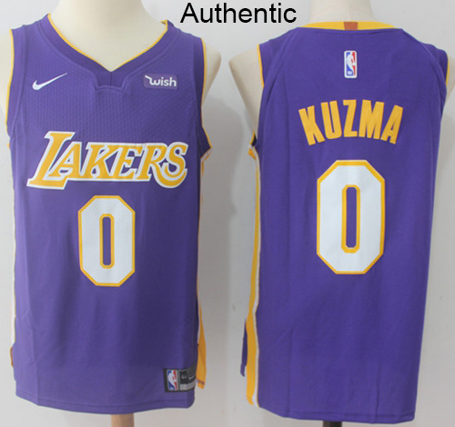 Nike Lakers #0 Kyle Kuzma Purple NBA Authentic Statement Edition Jersey Nike Lakers #0 Kyle Kuzma Purple NBA Authentic Statement Edition Jersey