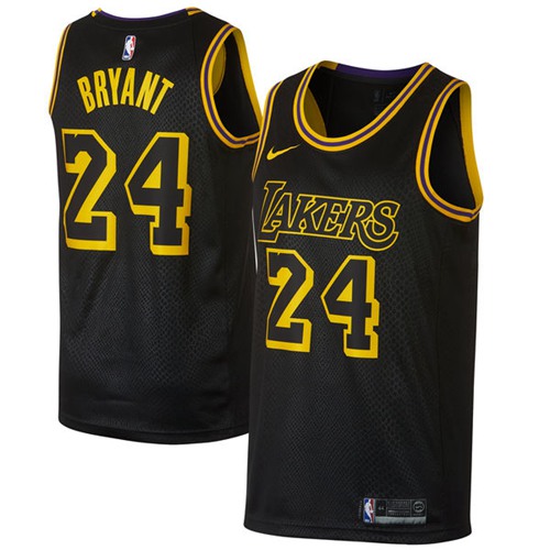 Nike Lakers #24 Kobe Bryant Black NBA Swingman City Edition Jersey Nike Lakers #24 Kobe Bryant Black NBA Swingman City Edition Jersey