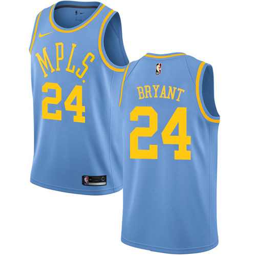 Nike Lakers #24 Kobe Bryant Royal Blue NBA Swingman Hardwood Classics Jersey