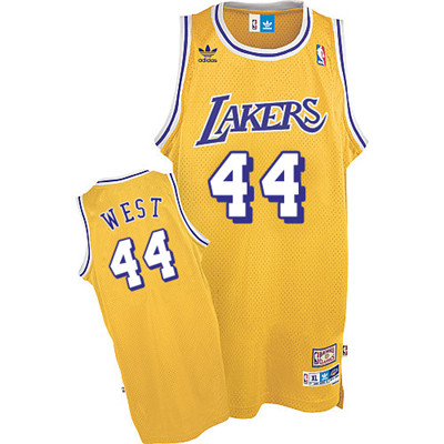 Lakers #44 Jerry West Gold adidas Hardwood Classics Swingman Stitched NBA Jersey Lakers #44 Jerry West Gold adidas Hardwood Classics Swingman Stitched NBA Jersey