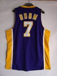 Los Angeles Lakers Odom #7 purple jersey