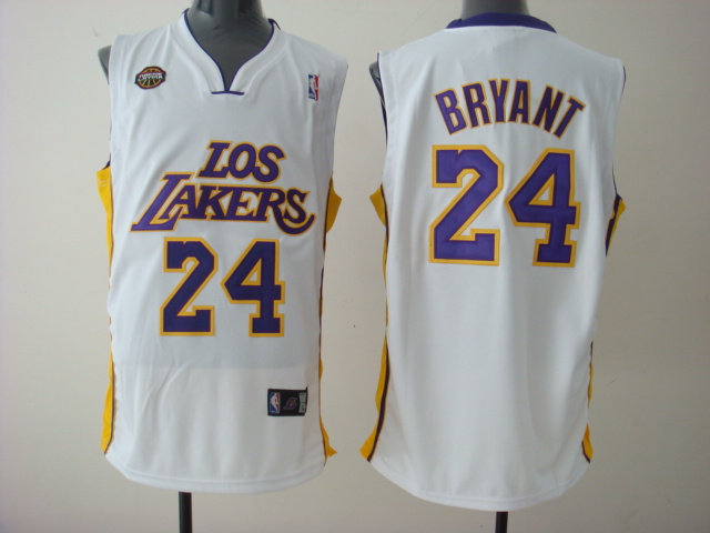 Los Angeles Lakers 24 Kobe Bryant White jersey Los Angeles Lakers 24 Kobe Bryant White jersey
