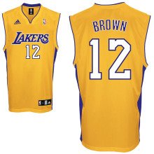 Los Angeles Lakers Brown Shannon #12 yellow