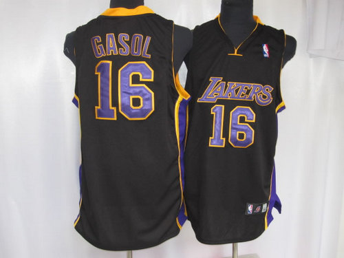Los Angeles Lakers 16 gasol black Los Angeles Lakers 16 gasol black