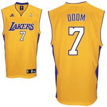 Los Angeles Lakers Odom #7 yellow jersey