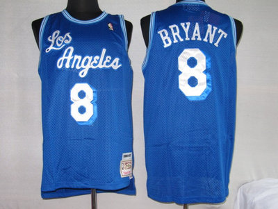 NBA Jersey Los Angeless Lakers 8# Bryant Blue（mitchellandness