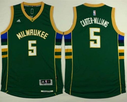 Bucks #5 Michael Carter-Williams Green Stitched NBA Jersey Bucks #5 Michael Carter-Williams Green Stitched NBA Jersey