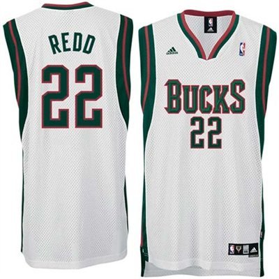 Milwaukee Bucks #22 Michael Redd White Replica Basketball Swingman Jersey