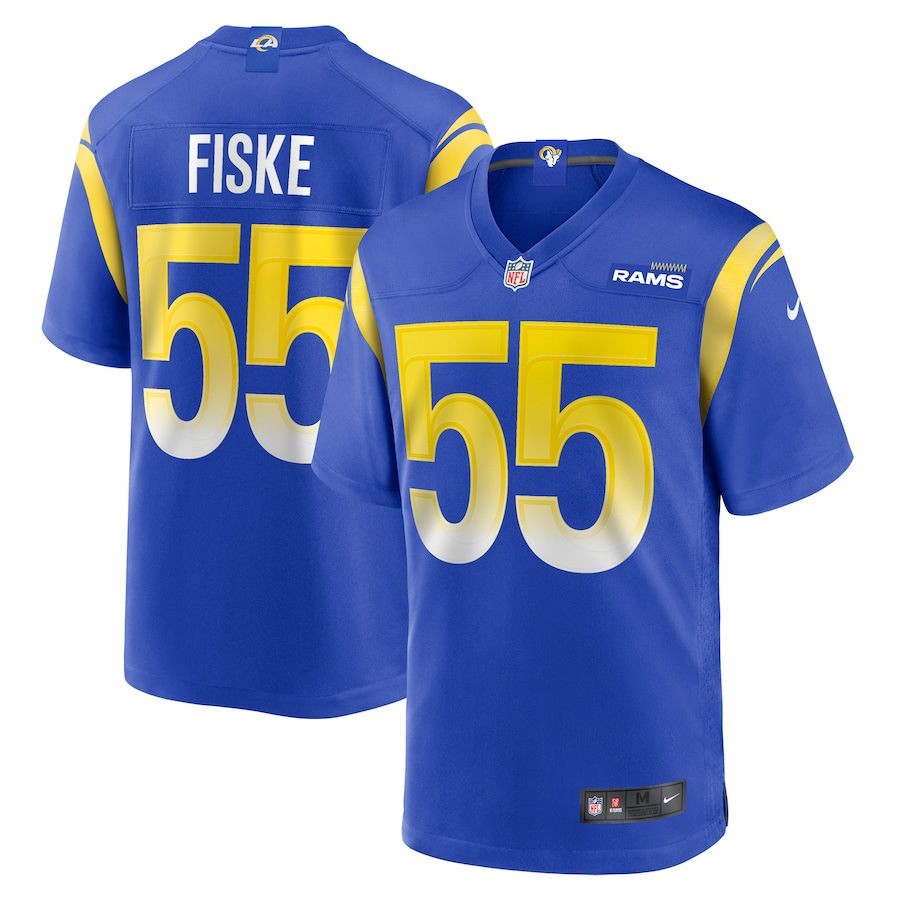 Men's Los Angeles Rams #55 Braden fiske Blue vapor untouchable limited Jersey Men's Los Angeles Rams #55 Braden fiske Blue vapor untouchable limited Jersey