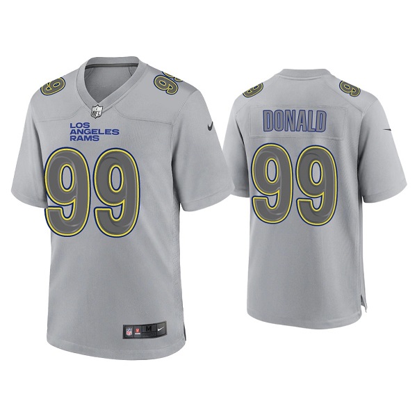 Men's Los Angeles Rams #99 Aaron Donald Grey Atmosphere Fashion Stitched Game Jersey Men's Los Angeles Rams #99 Aaron Donald Grey Atmosphere Fashion Stitched Game Jersey