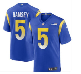 Men's Los Angeles Rams #5 Jalen Ramsey Blue 2021 new vapor untouchable stitched nike limited Jersey Men's Los Angeles Rams #5 Jalen Ramsey Blue 2021 new vapor untouchable stitched nike limited Jersey