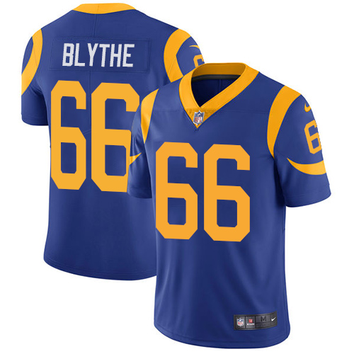 Nike Rams #66 Austin Blythe Royal Blue Alternate Men's Stitched NFL Vapor Untouchable Limited Jersey Nike Rams #66 Austin Blythe Royal Blue Alternate Men's Stitched NFL Vapor Untouchable Limited Jersey