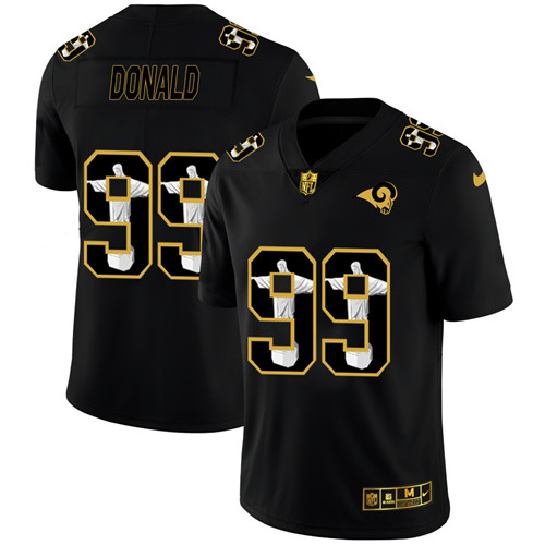 Los Angeles Rams #99 Aaron Donald Men's Nike Carbon Black Vapor Cristo Redentor Limited NFL Jersey Los Angeles Rams #99 Aaron Donald Men's Nike Carbon Black Vapor Cristo Redentor Limited NFL Jersey