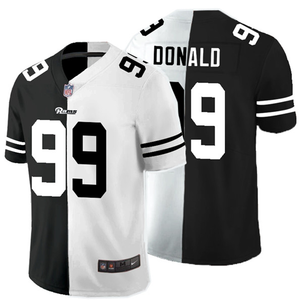 Nike Rams 99 Aaron Donald Black And White Split Vapor Untouchable Limited Jersey Nike Rams 99 Aaron Donald Black And White Split Vapor Untouchable Limited Jersey