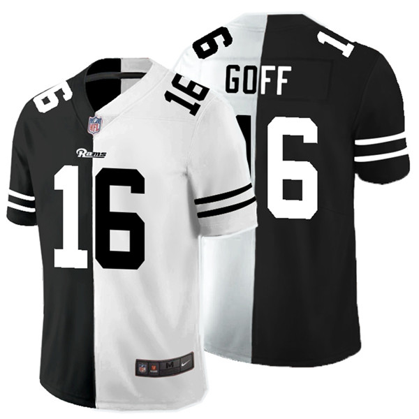 Nike Rams 16 Jared Goff Black And White Split Vapor Untouchable Limited Jersey Nike Rams 16 Jared Goff Black And White Split Vapor Untouchable Limited Jersey