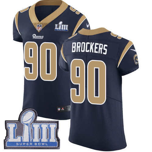 Nike Rams #90 Michael Brockers Navy Blue Team Color Super Bowl LIII Bound Men's Stitched NFL Vapor Untouchable Elite Jersey Nike Rams #90 Michael Brockers Navy Blue Team Color Super Bowl LIII Bound Men's Stitched NFL Vapor Untouchable Elite Jersey