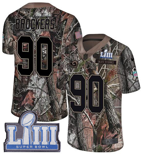 Nike Rams #90 Michael Brockers Camo Super Bowl LIII Bound Men's Stitched NFL Limited Rush Realtree Jersey Nike Rams #90 Michael Brockers Camo Super Bowl LIII Bound Men's Stitched NFL Limited Rush Realtree Jersey