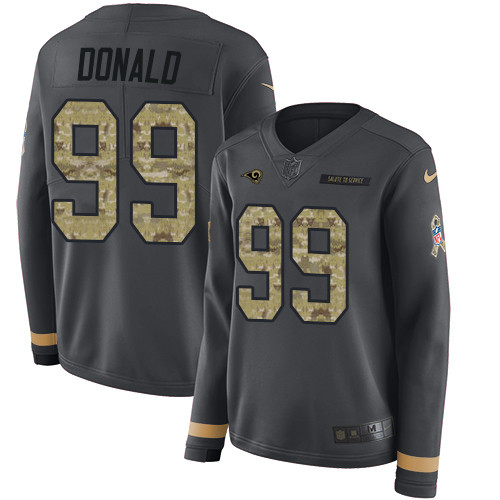Nike Rams #99 Aaron Donald Anthracite Salute to Service Nike Rams #99 Aaron Donald Anthracite Salute to Service
