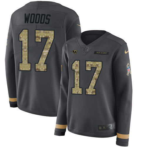 Nike Rams #17 Robert Woods Anthracite Salute to Service Nike Rams #17 Robert Woods Anthracite Salute to Service