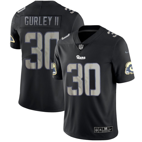 Nike Rams #30 Todd Gurley II Black Men's Stitched NFL Limited Rush Impact Jersey Nike Rams #30 Todd Gurley II Black Men's Stitched NFL Limited Rush Impact Jersey