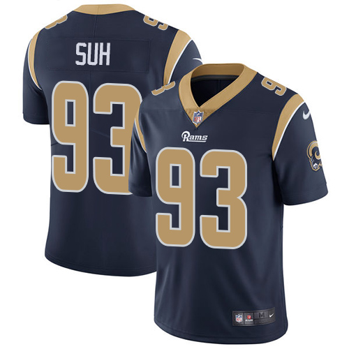 Nike Rams #93 Ndamukong Suh Navy Blue Team Color Men's Stitched NFL Vapor Untouchable Limited Jersey Nike Rams #93 Ndamukong Suh Navy Blue Team Color Men's Stitched NFL Vapor Untouchable Limited Jersey