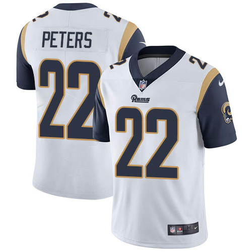 Nike Rams #22 Marcus Peters White Men's Stitched NFL Vapor Untouchable Limited Jersey Nike Rams #22 Marcus Peters White Men's Stitched NFL Vapor Untouchable Limited Jersey