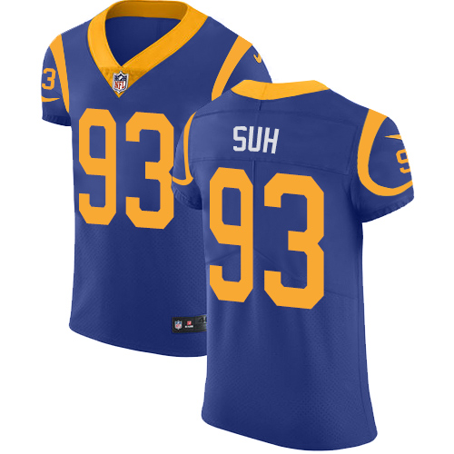 Nike Rams #93 Ndamukong Suh Royal Blue Alternate Men's Stitched NFL Vapor Untouchable Elite Jersey Nike Rams #93 Ndamukong Suh Royal Blue Alternate Men's Stitched NFL Vapor Untouchable Elite Jersey
