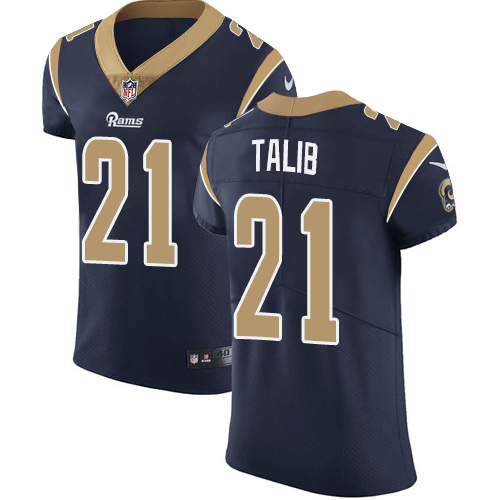 Nike Rams #21 Aqib Talib Navy Blue Team Color Men's Stitched NFL Vapor Untouchable Elite Jersey Nike Rams #21 Aqib Talib Navy Blue Team Color Men's Stitched NFL Vapor Untouchable Elite Jersey