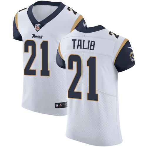 Nike Rams #21 Aqib Talib White Men's Stitched NFL Vapor Untouchable Elite Jersey Nike Rams #21 Aqib Talib White Men's Stitched NFL Vapor Untouchable Elite Jersey