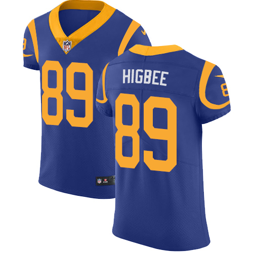 Nike Rams #89 Tyler Higbee Royal Blue Alternate Men's Stitched NFL Vapor Untouchable Elite Jersey Nike Rams #89 Tyler Higbee Royal Blue Alternate Men's Stitched NFL Vapor Untouchable Elite Jersey