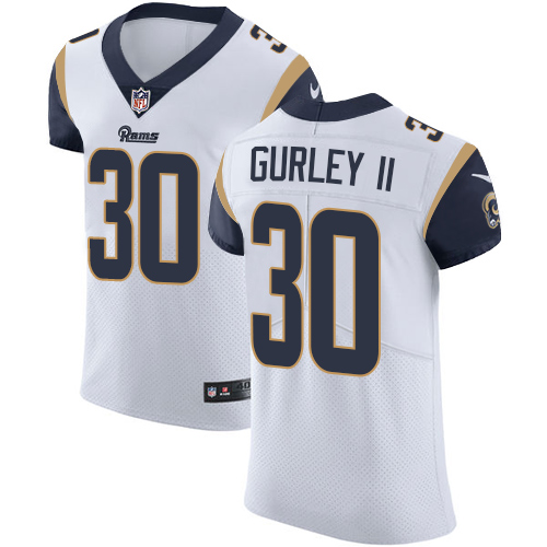 Nike Rams #30 Todd Gurley II White Men's Stitched NFL Vapor Untouchable Elite Jersey Nike Rams #30 Todd Gurley II White Men's Stitched NFL Vapor Untouchable Elite Jersey