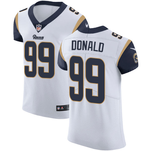 Nike Rams #99 Aaron Donald White Men's Stitched NFL Vapor Untouchable Elite Jersey Nike Rams #99 Aaron Donald White Men's Stitched NFL Vapor Untouchable Elite Jersey