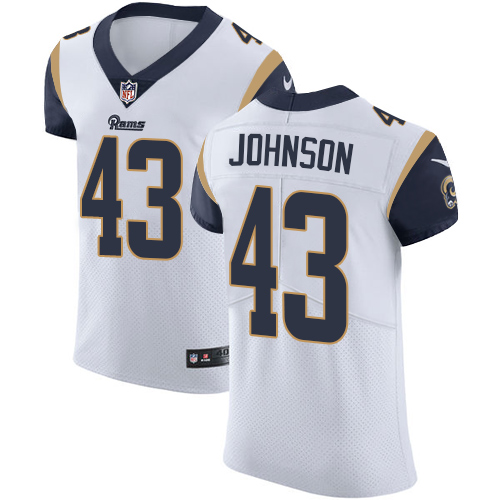 Nike Rams #43 John Johnson White Men's Stitched NFL Vapor Untouchable Elite Jersey Nike Rams #43 John Johnson White Men's Stitched NFL Vapor Untouchable Elite Jersey