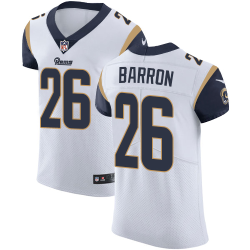 Nike Rams #26 Mark Barron White Men's Stitched NFL Vapor Untouchable Elite Jersey Nike Rams #26 Mark Barron White Men's Stitched NFL Vapor Untouchable Elite Jersey
