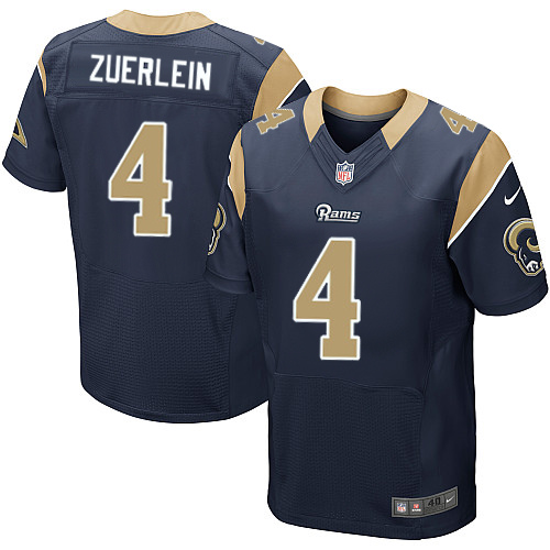 Nike Rams #4 Greg Zuerlein Navy Blue Team Color Men's Stitched NFL Elite Jersey Nike Rams #4 Greg Zuerlein Navy Blue Team Color Men's Stitched NFL Elite Jersey