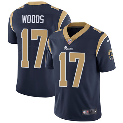 Nike Rams #17 Robert Woods Navy Blue Team Color Men's Stitched NFL Vapor Untouchable Limited Jersey Nike Rams #17 Robert Woods Navy Blue Team Color Men's Stitched NFL Vapor Untouchable Limited Jersey