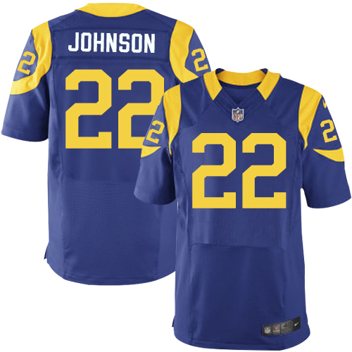 Nike Rams #22 Trumaine Johnson Royal Blue Alternate Men's Stitched NFL Elite Jersey Nike Rams #22 Trumaine Johnson Royal Blue Alternate Men's Stitched NFL Elite Jersey