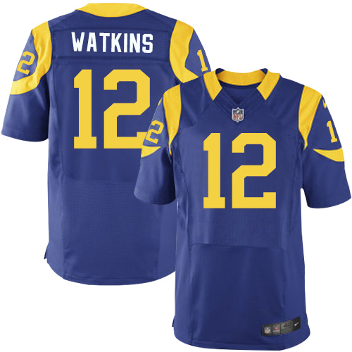 Nike Rams #12 Sammy Watkins Royal Blue Alternate Men's Stitched NFL Elite Jersey Nike Rams #12 Sammy Watkins Royal Blue Alternate Men's Stitched NFL Elite Jersey
