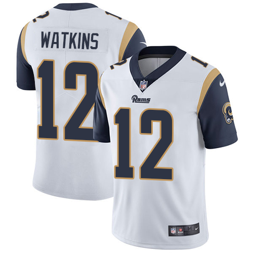 Nike Rams #12 Sammy Watkins White Men's Stitched NFL Vapor Untouchable Limited Jersey Nike Rams #12 Sammy Watkins White Men's Stitched NFL Vapor Untouchable Limited Jersey