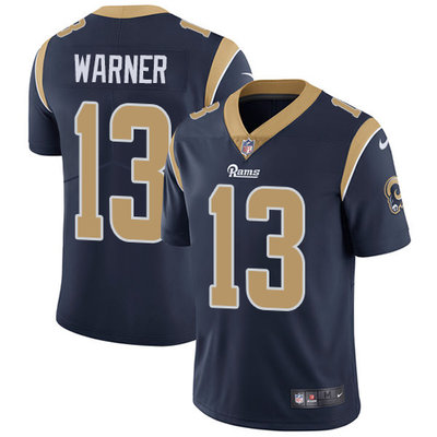 Nike Rams #13 Kurt Warner Navy Blue Team Color Men's Stitched NFL Vapor Untouchable Limited Jersey Nike Rams #13 Kurt Warner Navy Blue Team Color Men's Stitched NFL Vapor Untouchable Limited Jersey