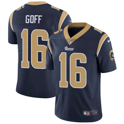 Nike Rams #16 Jared Goff Navy Blue Team Color Men's Stitched NFL Vapor Untouchable Limited Jersey Nike Rams #16 Jared Goff Navy Blue Team Color Men's Stitched NFL Vapor Untouchable Limited Jersey