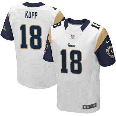 Nike Rams #18 Cooper Kupp White Men's Stitched NFL Elite Jersey