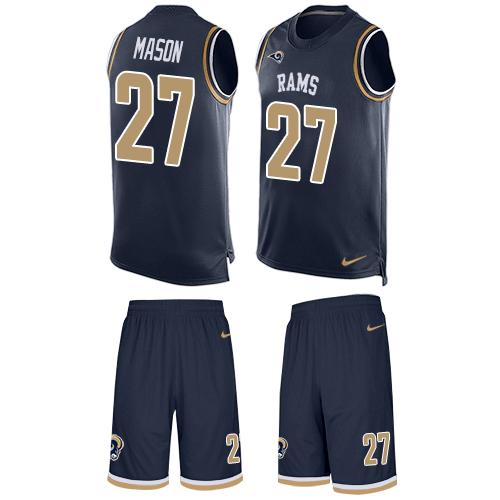Nike Rams #27 Tre Mason Navy Blue Team Color Men's Stitched NFL Limited Tank Top Suit Jersey Nike Rams #27 Tre Mason Navy Blue Team Color Men's Stitched NFL Limited Tank Top Suit Jersey
