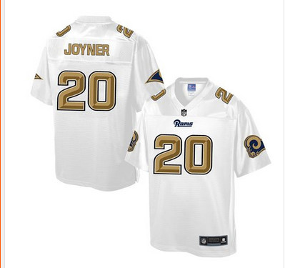 Nike Rams #20 Lamarcus Joyner White Men's NFL Pro Line Fashion Game Jersey Nike Rams #20 Lamarcus Joyner White Men's NFL Pro Line Fashion Game Jersey