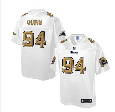 Nike Rams #94 Robert Quinn White Men's NFL Pro Line Fashion Game Jersey