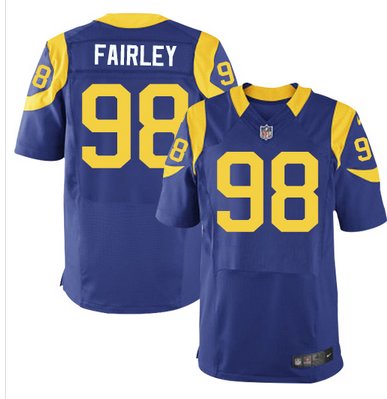 Nike Rams #98 Nick Fairley Royal Blue Alternate Men's Stitched NFL Elite Jersey Nike Rams #98 Nick Fairley Royal Blue Alternate Men's Stitched NFL Elite Jersey